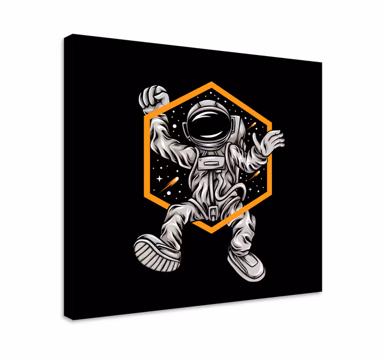 Slika na platnu ljudi i likovi astronautska levitacija - TenStickers