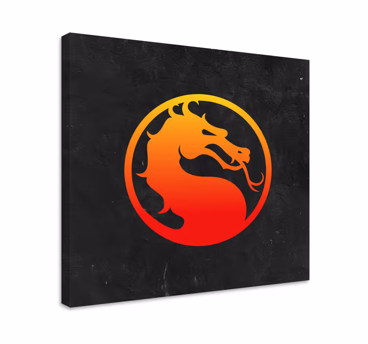 Slika na platnu video igre mortal kombat zmaj - TenStickers
