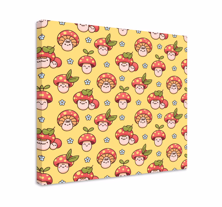 Print na platnu likovi gljiva - TenStickers
