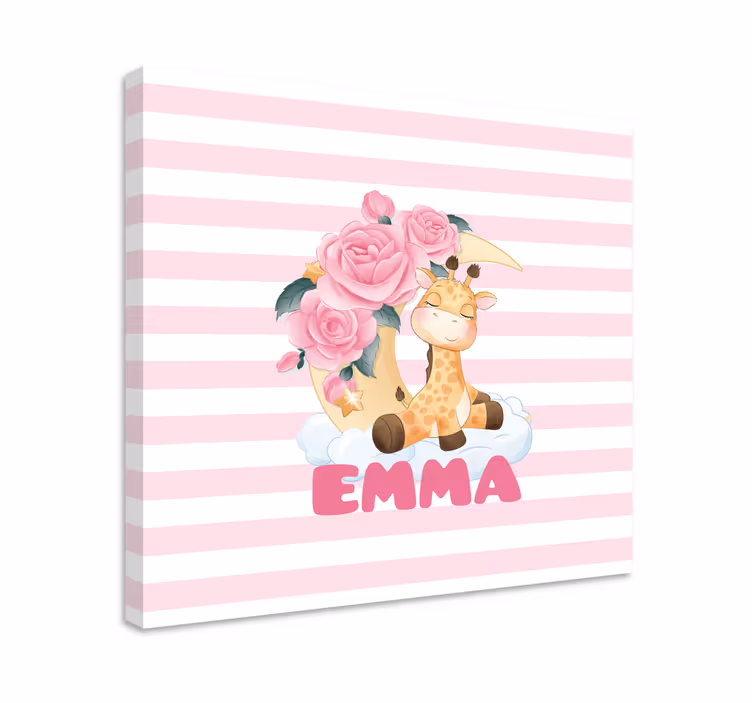 Slika na platnu vrtić slika slatke žirafe - TenStickers