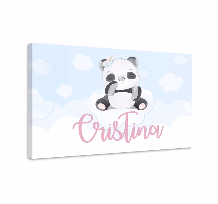 Slika na platnu životinje slatka panda figura - TenStickers
