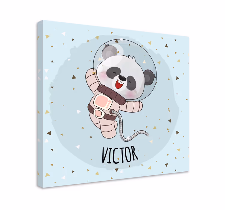Slatki zečić za djevojčicu s personaliziranim platnom - TenStickers