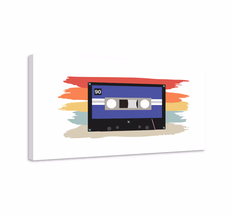 Slika na platnu muzika retro kasetofon - TenStickers