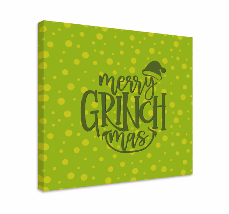 Slika na platnu citati sretan grinchmas pozdrav - TenStickers