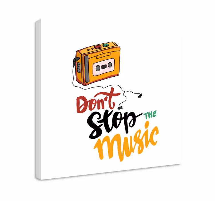 Slika na platnu muzika dizajn kazeta - TenStickers