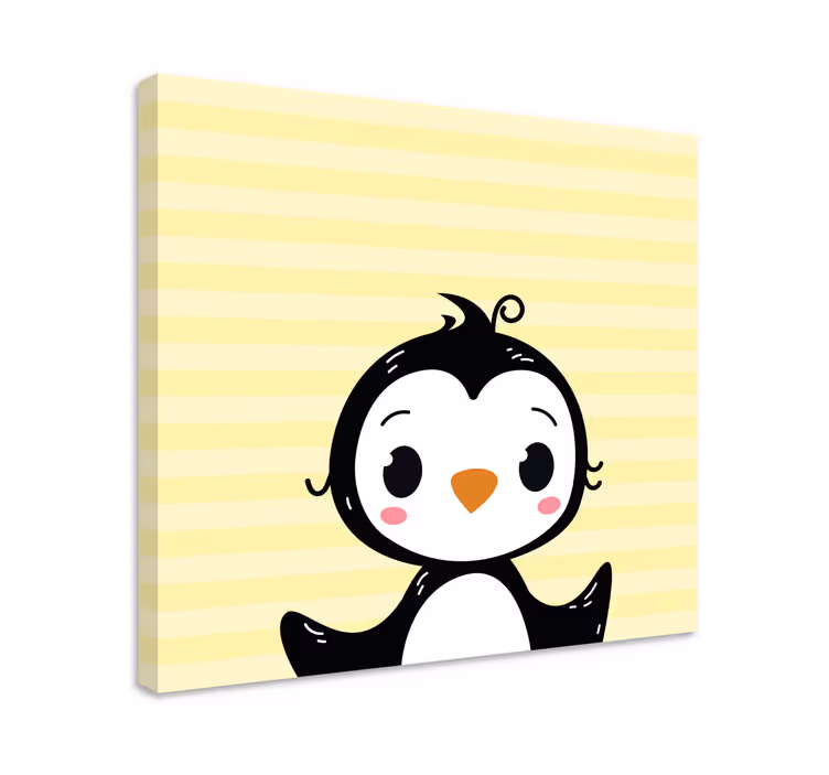 Slika na platnu životinje slatka figura pingvina - TenStickers