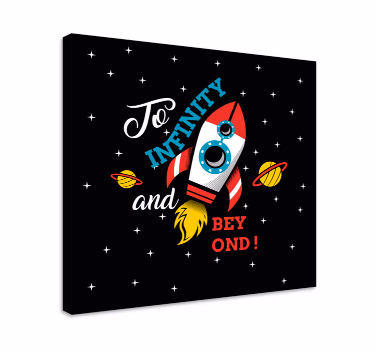 Slika na platnu dinosauri raketna avantura - TenStickers