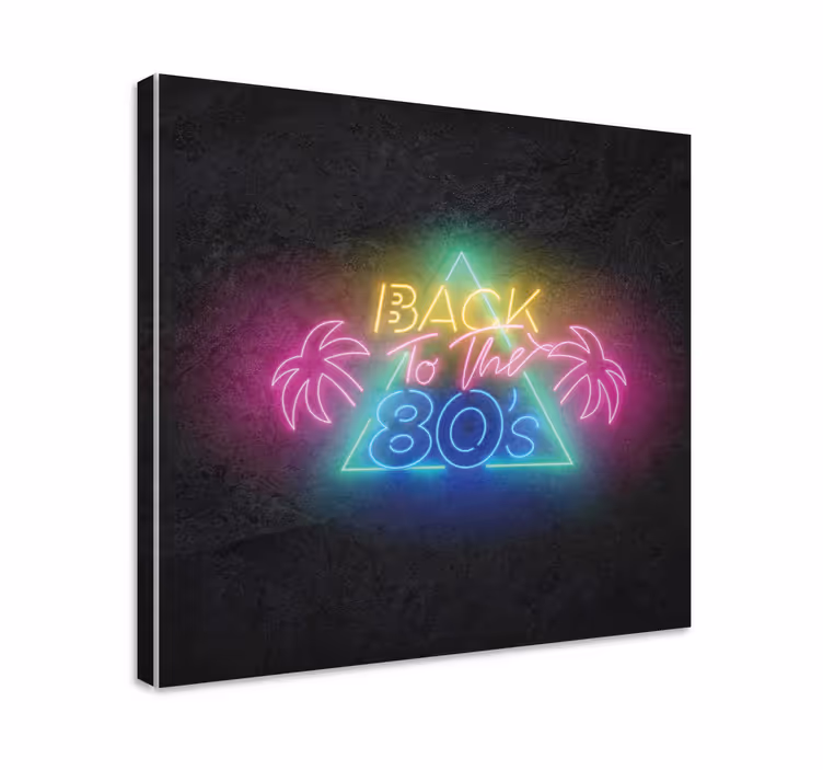 Slika na platnu citati neon retro izreka - TenStickers