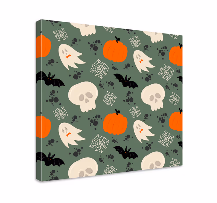 Slika na platnu dinosauri s temom halloweena - TenStickers