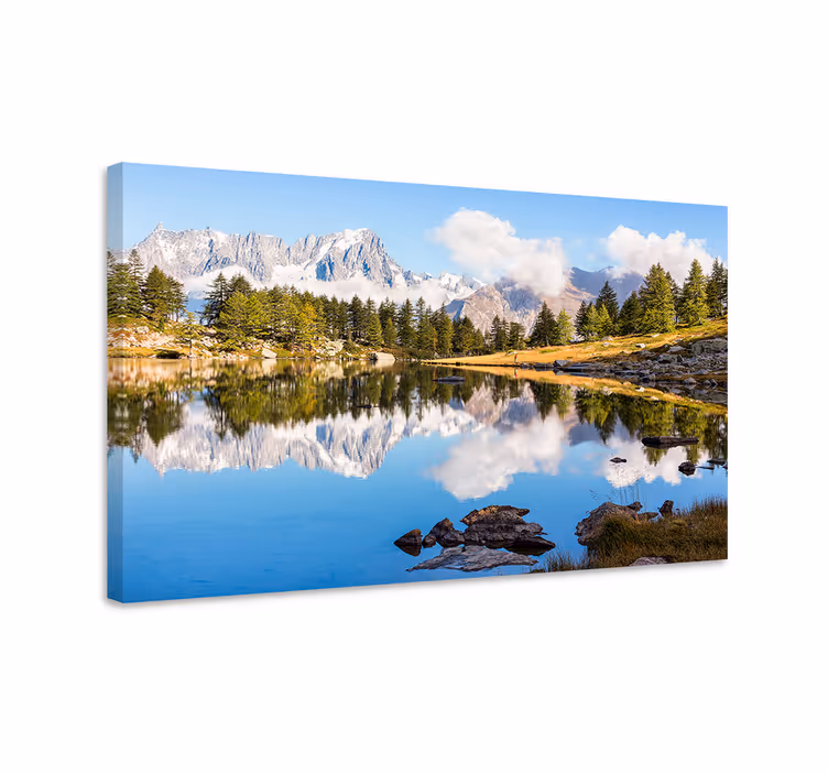 Slika na platnu krajolici odrasla planinska refleksija - TenStickers
