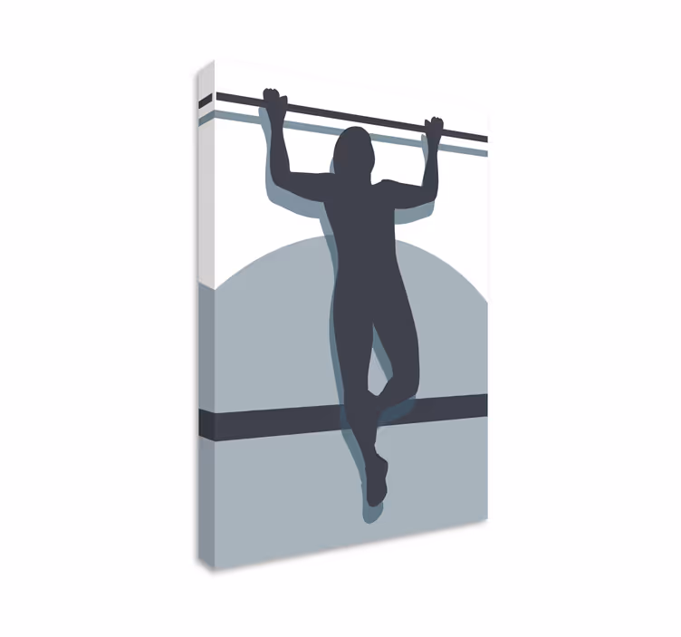 Slika na platnu sport atletsku snagu u poziciji - TenStickers