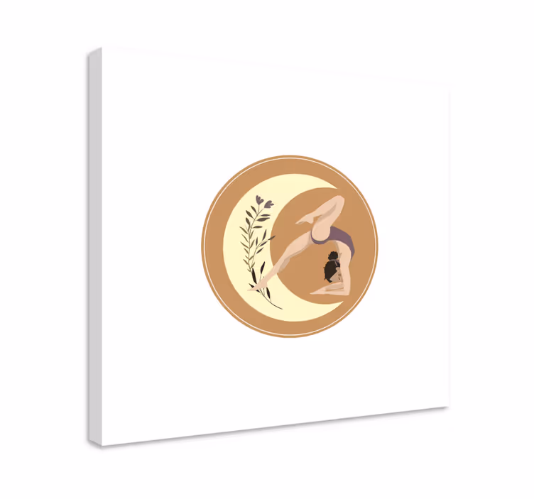 Slika na platnu djeca joga poza mirnoće - TenStickers