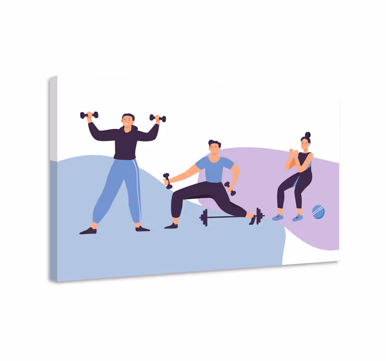Slika na platnu sport za entuzijaste fitnessa - TenStickers