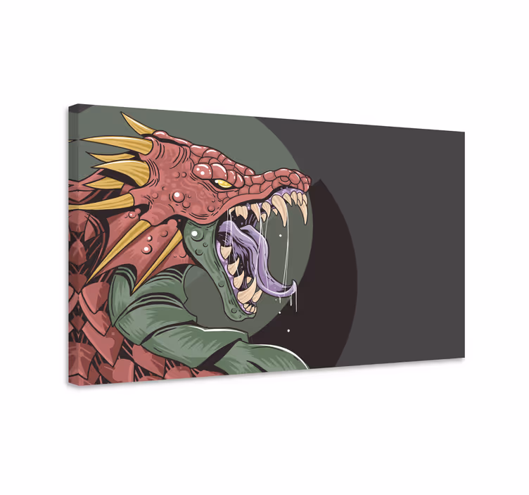 Slika na platnu dinosauri strašni zmaj - TenStickers