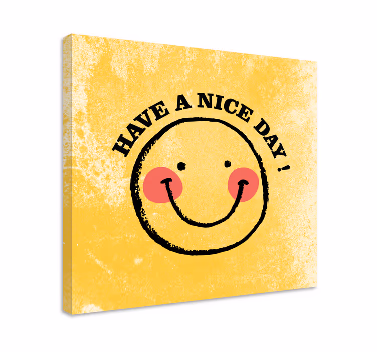 Ugodan dan platnene slike za dnevnu sobu - TenStickers