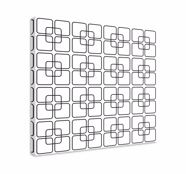 Slika na platnu geometrijski složeni kvadratni uzorak - TenStickers