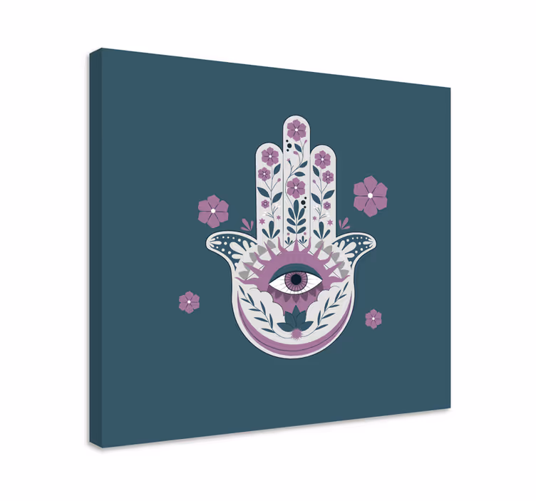 Slika na platnu buda ruka s okom - TenStickers