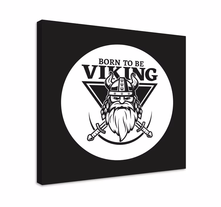 Slika na platnu likova amblem vikinškog ratnika - TenStickers