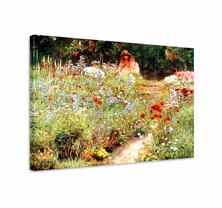 Vintage vrtno platno u stilu cottagecore - TenStickers