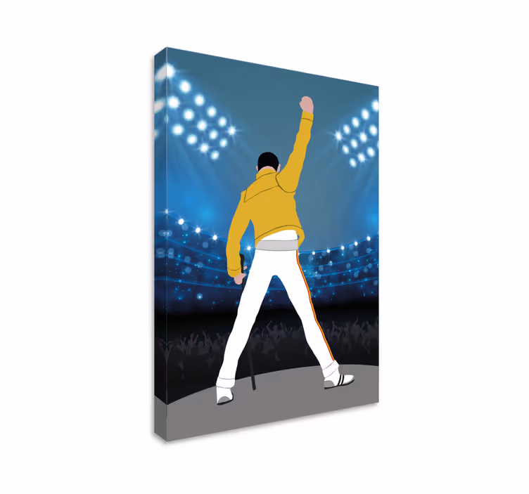 Freddie at wembley glazbeno platno - TenStickers