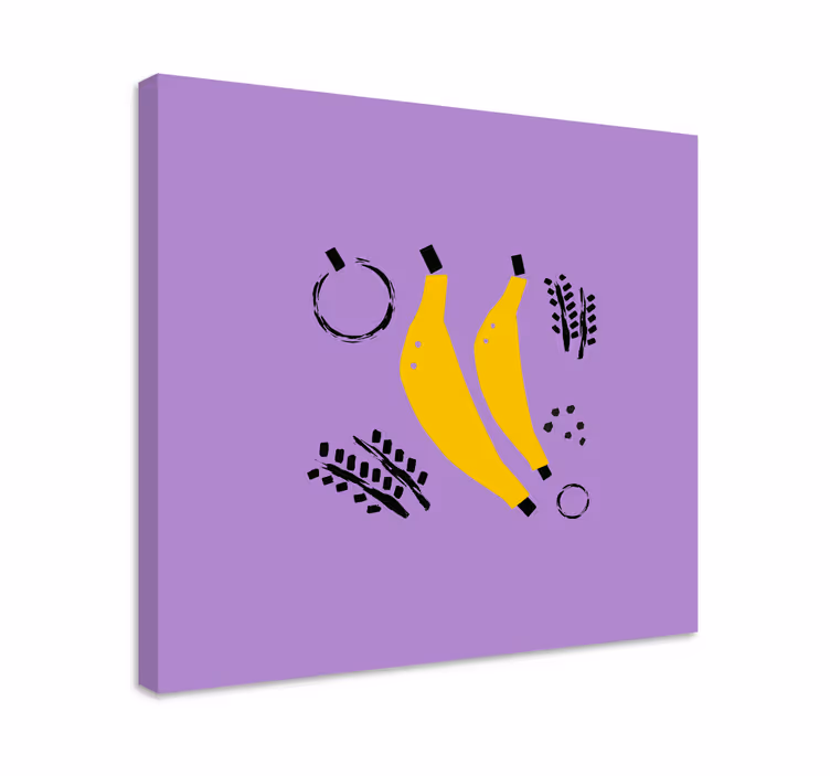 Slika na platnu voće dizajn žutih banana - TenStickers