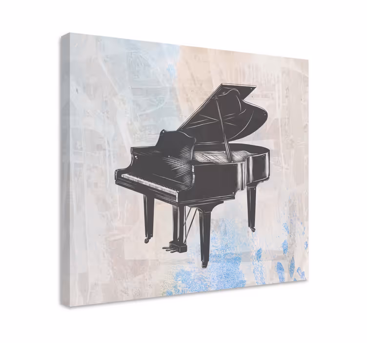 Slika na platnu muzika u stilu grand pianina - TenStickers