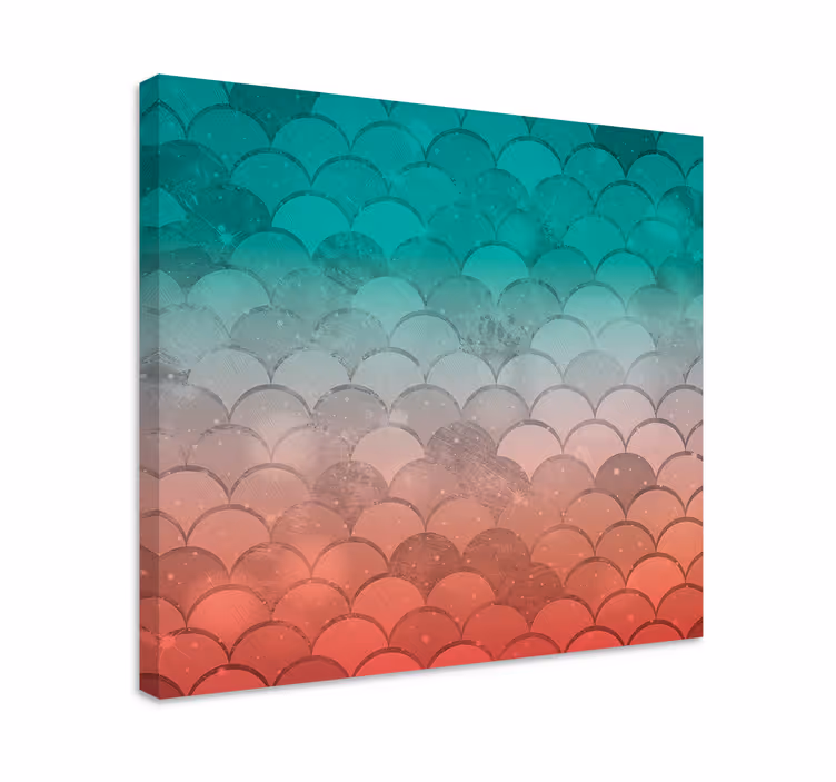 Slika na platnu geometrijski valoviti uzorak - TenStickers