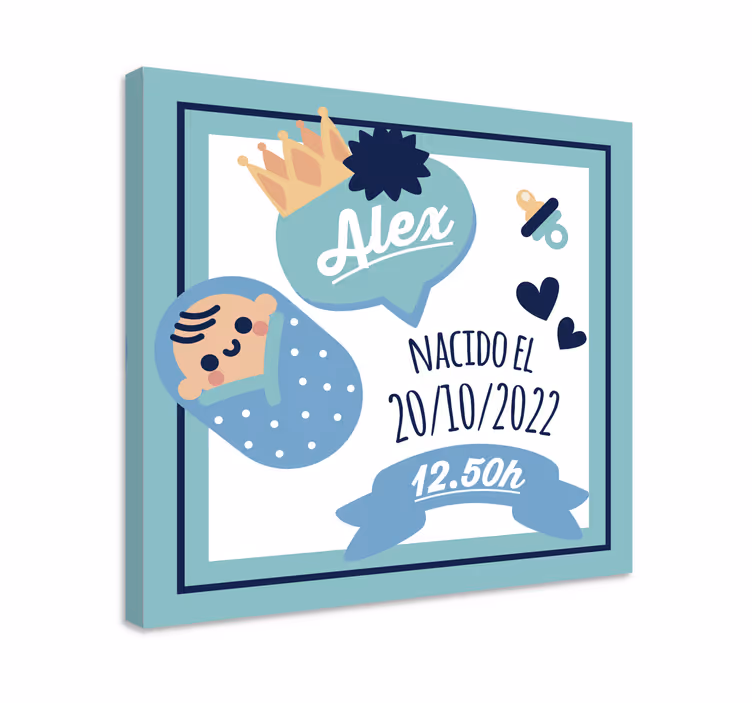 Slika na platnu vrtić dizajn za objavu bebe - TenStickers