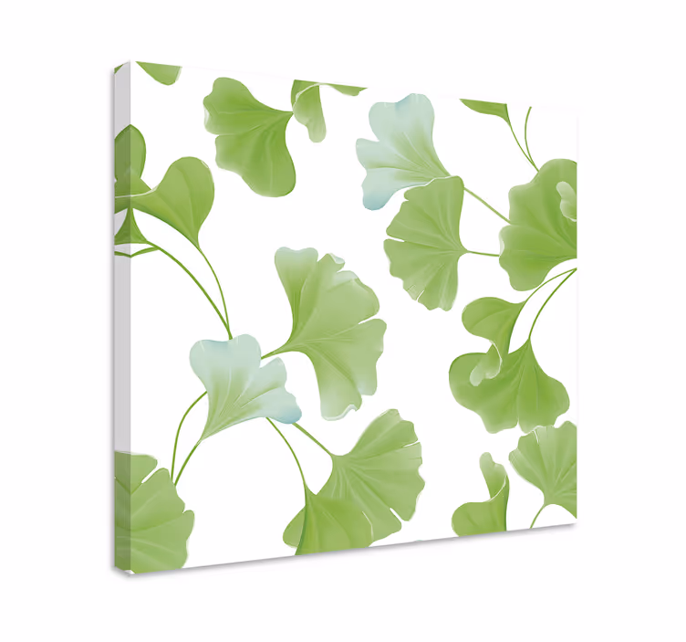Zeleni ginko ostavlja moderno platno - TenStickers