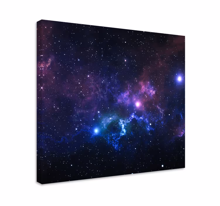 Svemir s tisuću zvijezda pejzažno platno - TenStickers