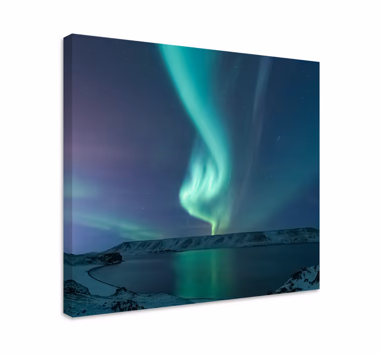 Slika na platnu krajolici prikaz aurora borealis - TenStickers