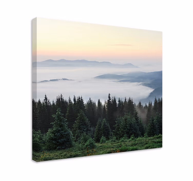 Slika na platnu krajolici mirna planinska panorama - TenStickers