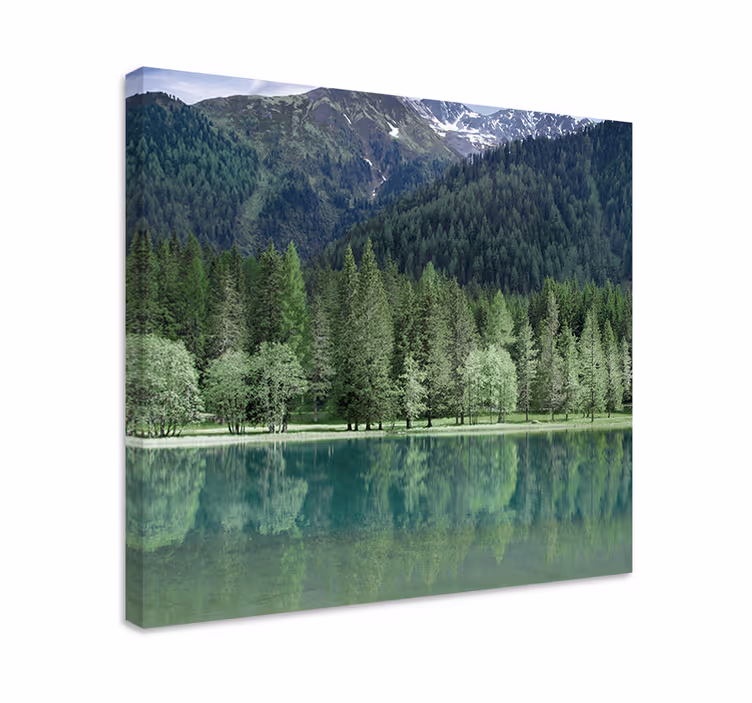 Slika na platnu krajolici odsjaj mirnih planina - TenStickers