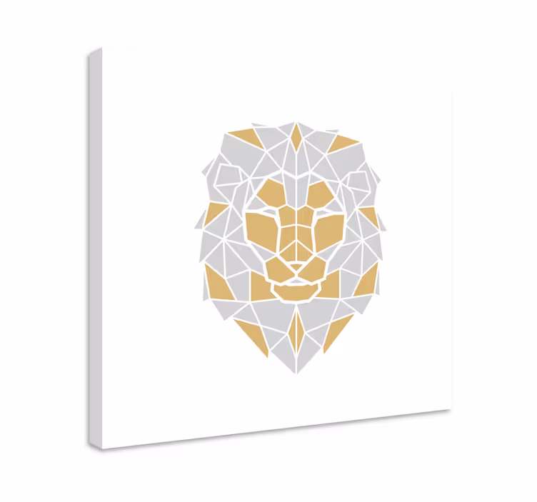 Slika na platnu konj geometrijska glava lava - TenStickers
