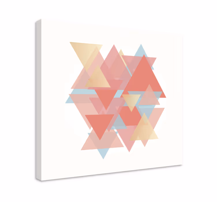 Slika na platnu geometrijski preklapajući trokuti - TenStickers