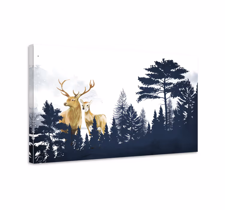 Slika na platnu jelen veličanstveni jeleni - TenStickers