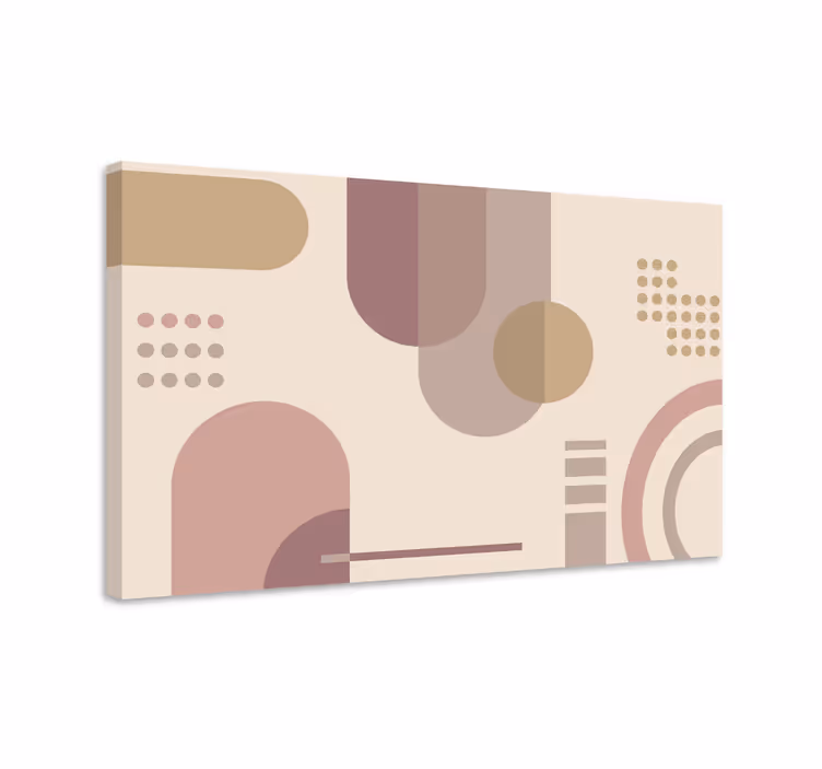 Slika na platnu moderna geometrijski apstraktni oblici - TenStickers
