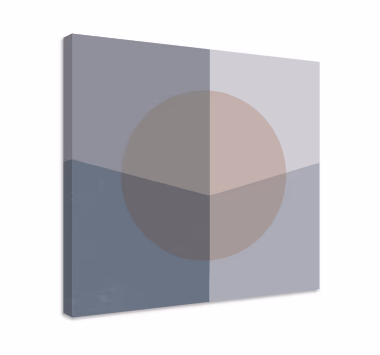 Slika na platnu geometrijski apstraktna kružna kompozicija - TenStickers