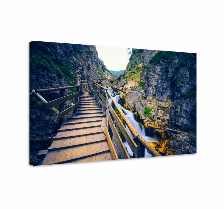 Slika na platnu krajolici scenic river path - TenStickers