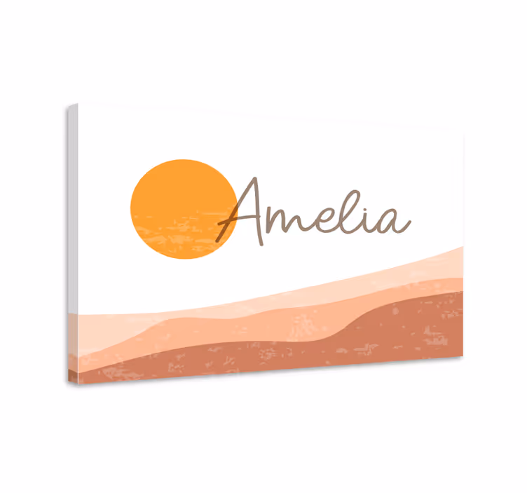 Slika na platnu citati elegantno personalizirano ime - TenStickers