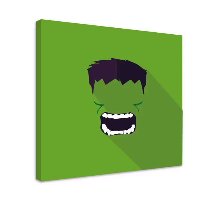 Zelena slika superheroja uokvirena - TenStickers
