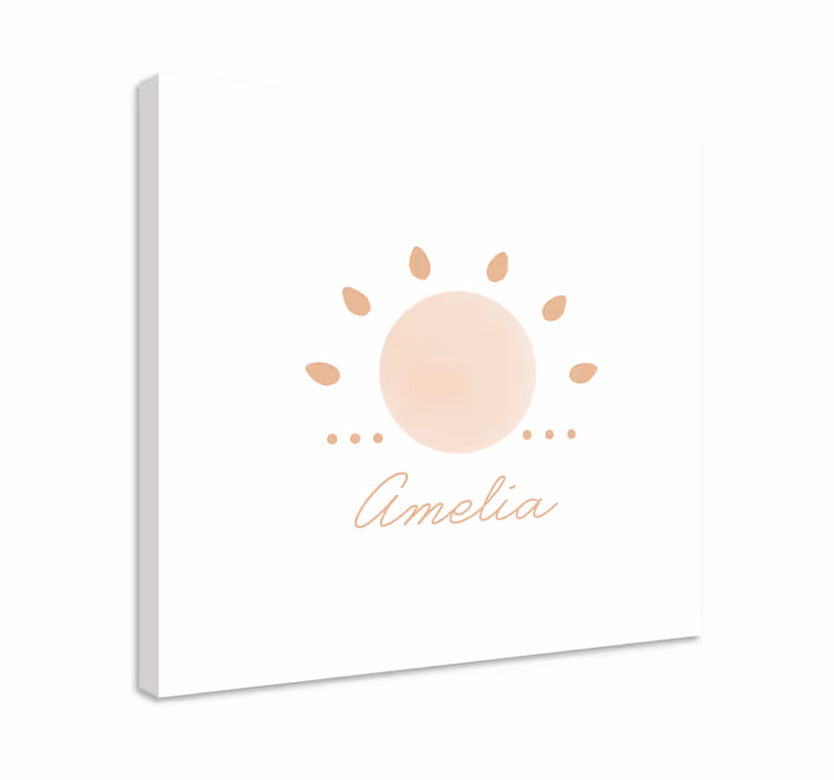 Apstraktno minimalno sunce nordijski otisci na platnu - TenStickers