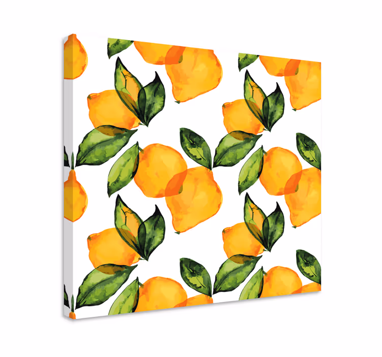 Limun mediteranski stil cvijeće platno - TenStickers