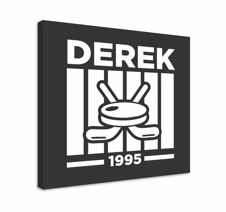 Slika na platnu tinejdžer personalizirani dizajn za hokej - TenStickers