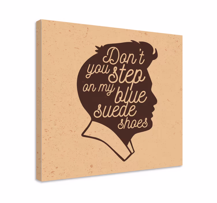 Plave antilop cipele glazba platno art - TenStickers
