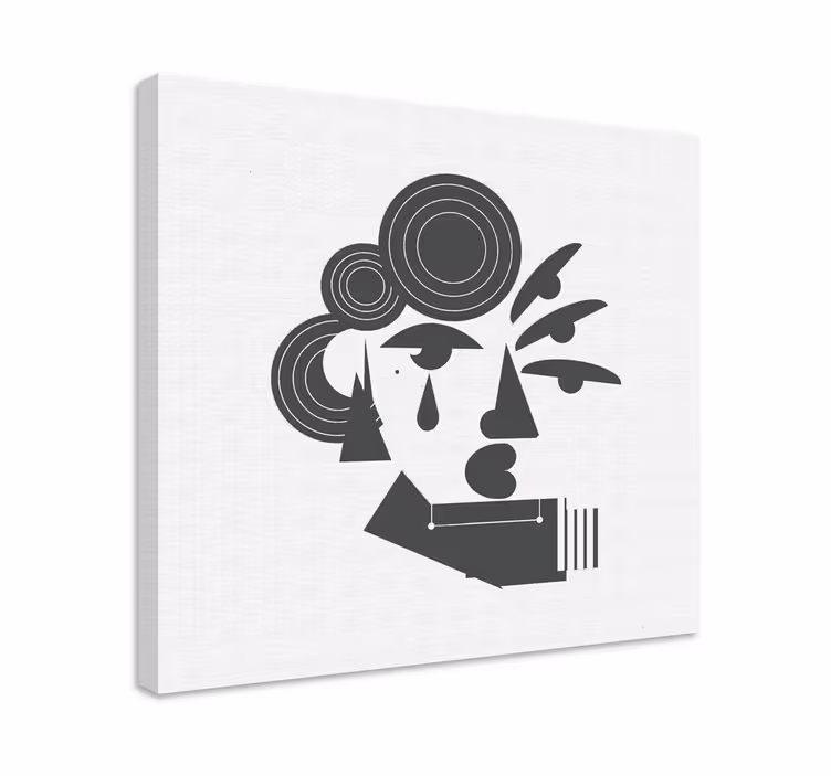 Slika na platnu moderna portret apstraktnog lika - TenStickers
