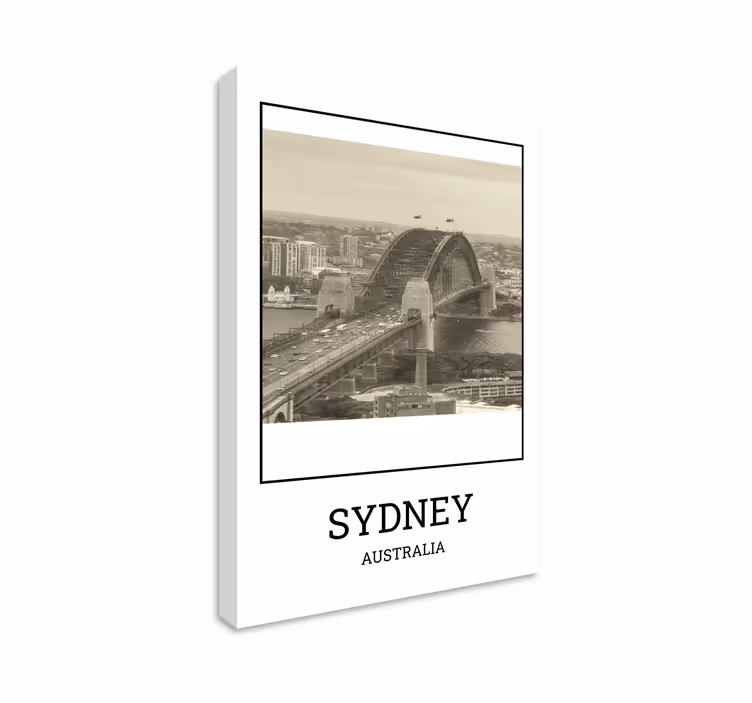 Slika na platnu gradova sydney blanco y crnac - TenStickers