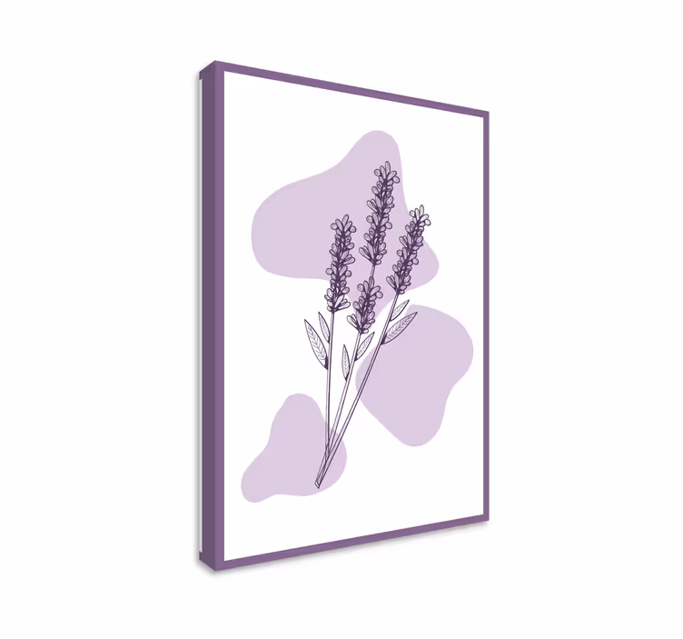 Slika na platnu cvijeće crtanje biljke lavande - TenStickers