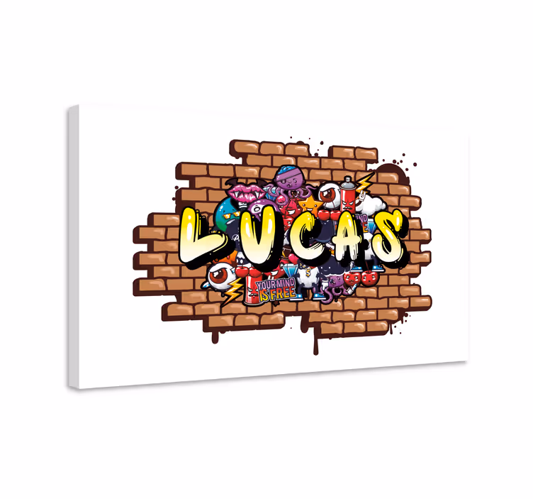 Slika na platnu dječja spavaća soba originalni graffiti po narudž - TenStickers