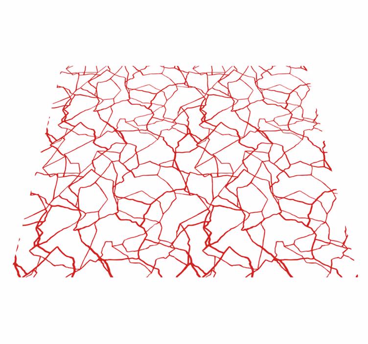 Vinil podovi bijela pucajući crveni uzorak - TenStickers